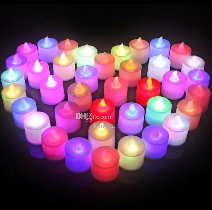 شموع LED LED LED الخالية من الخفقان مصباح خفيف مقاوم للماء LED TEA LIGHT BATTION