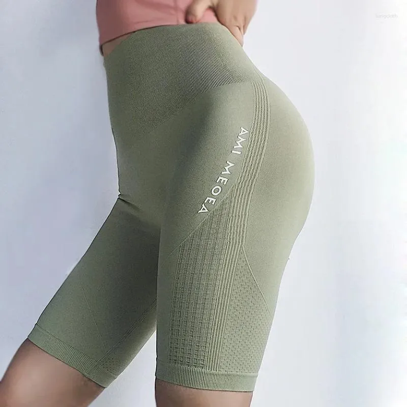 Shorts pour femmes taille haute Fitness Yoga pantalons de gymnastique femmes sans couture sport Leggings pousser élastique femme vêtements de sécurité