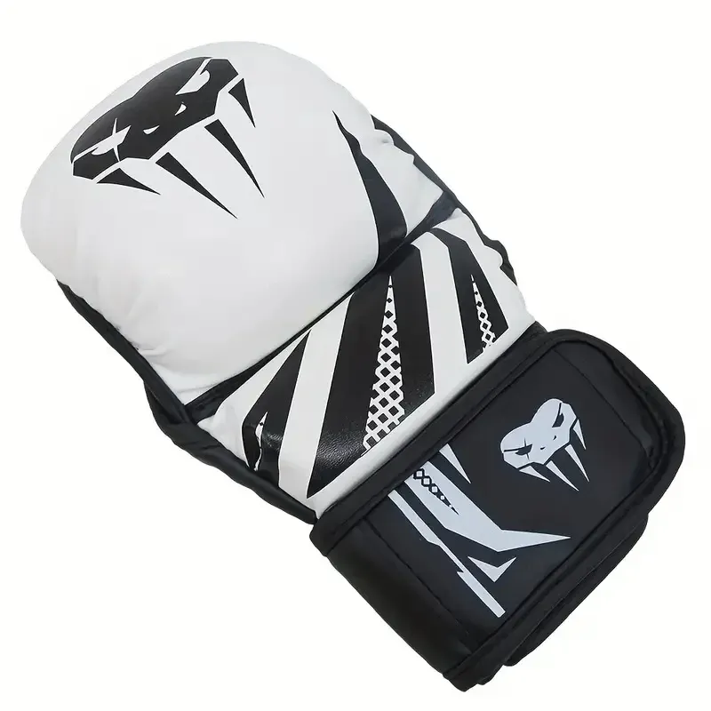 Gants de boxe de combat professionnels MMA, demi-doigt, épais, Sanda Free, gants d'entraînement d'arts martiaux mixtes