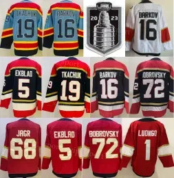 CUSTOM Carolina''Panthers'' Cup 2023 Finals Hockey 16 Aleksander Barkov Jerseys 19 Matthew Tkachuk 72 Sergei Bobrovsky 5 Aaron Ekblad