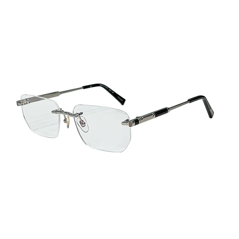 Diseñador vintage caliente Gafas de sol de moda Marcos para hombres mujeres VCHG07 estilo sin montura puede hacer vidrio recetado simple popular cuadrado besiness gafas sin marco de metal