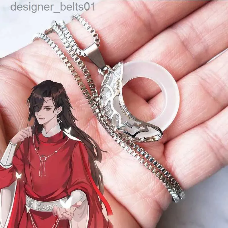 Collane con ciondolo Anime Heaven Benedizione ufficiale Tian Guan Ci Fu Collana Hua Cheng Xie Lian Cosplay Ciondolo Collana girocollo Accessori di gioielliL231215