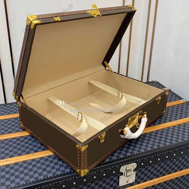 Vintage | Mitsukoshi Trunk-Style Luggage | Metal with Cloth Lining