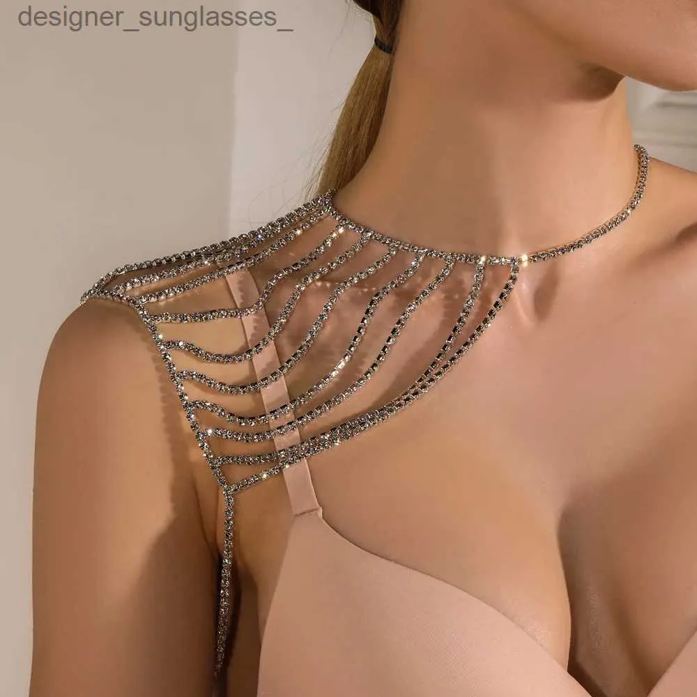 Sexy Shoulder Chain Necklace for Women Girls Multilayer Chain
