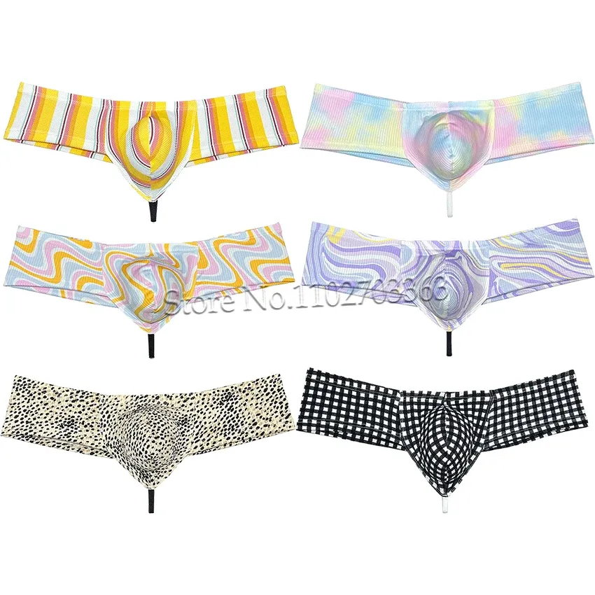 Heren Bottom String Boxers Broek String Kruis Braziliaanse Bikini Mannelijke Jersey Ondergoed Vet Trendy Zakje Mini Trunks