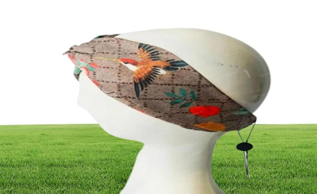 Projektantka jedwabna opaska na głowę Women Girl Hair Pairs Retro Turban Letters Head Prezenty dla kobiet Hummingbird G2204153Z9598157