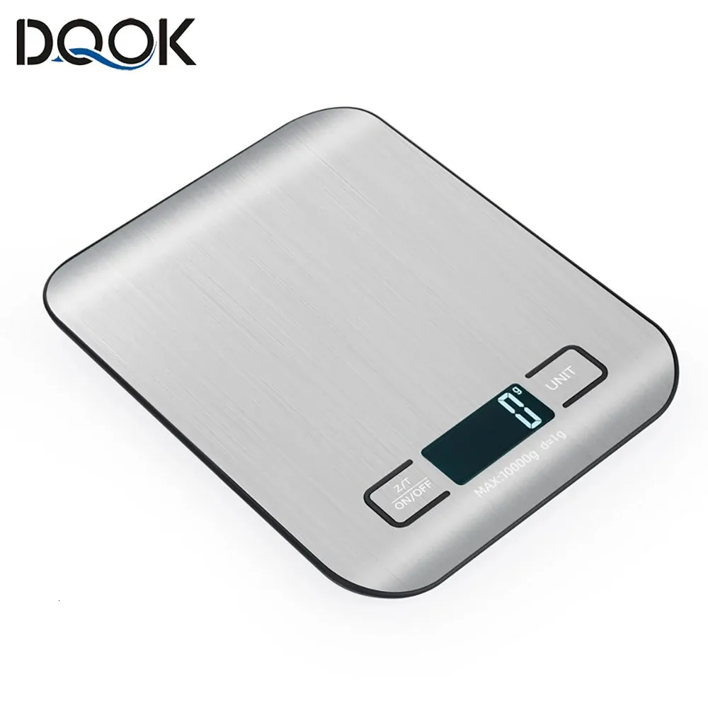 Measuring Tools Kitchen Scale Stainless Steel Weighing For Food Diet Postal Balance LCD Precision Electronic Scales 231215