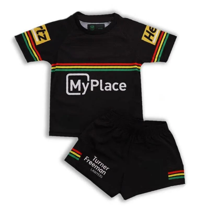 2023 2024 Kinder-Set Rugby-Trikot-Set 23 24 Canberra Raiders und Penrith Panthers Trikot-Set Jungen Mädchen Home Away Outdoor-Trikot Kinder-T-Shirts-Set