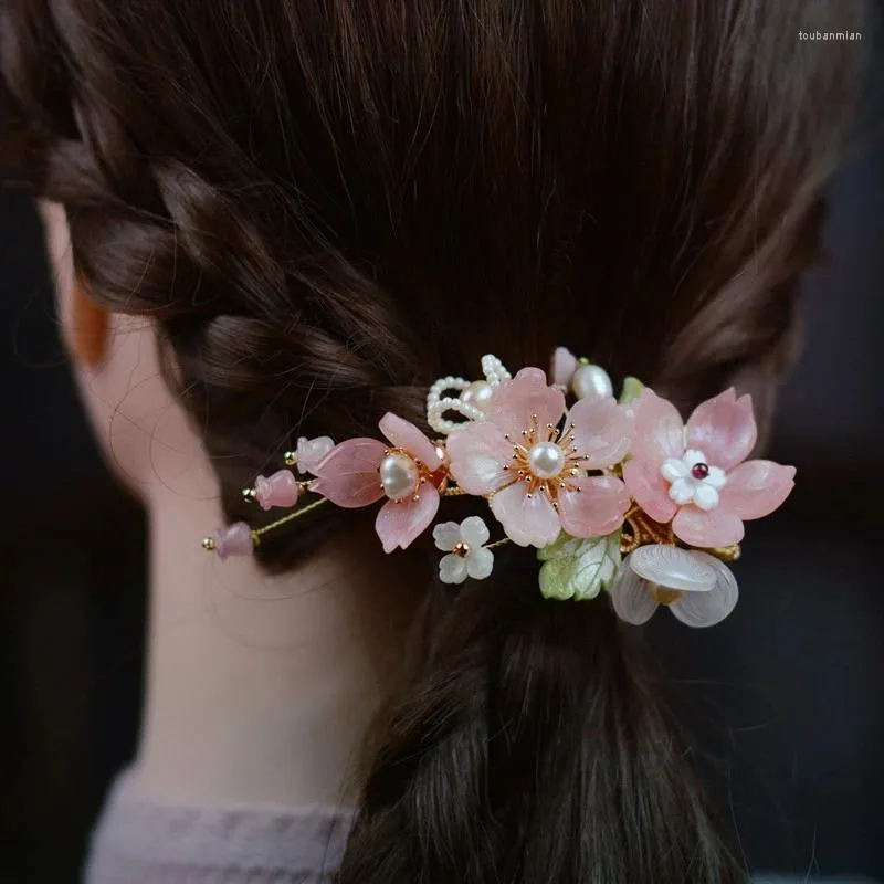 Épingle à cheveux classique, 1 pièce, accessoires de tête, Cheongsam Hanfu, pince à cheveux, coiffure féminine, bâton en forme de U, cadeau pour femmes et filles