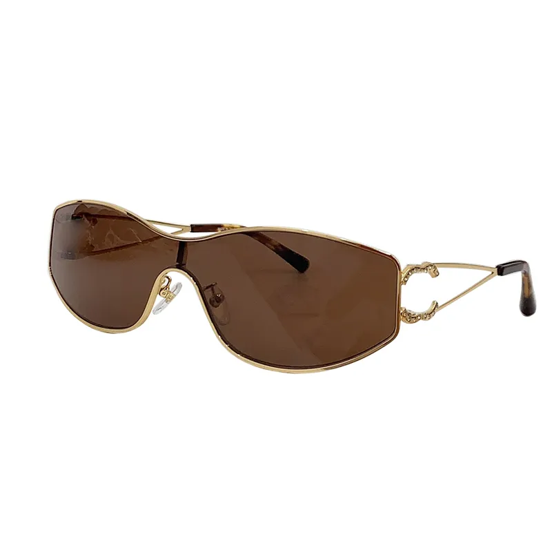 Designer vintage pour les femmes Fashion 4073 Metal Style Cat Eye Sunglasses UV400 LES LENSES DE PROTECTION BRORN GORD SIMPLE SIMPLE EORPOSE EXTÉRIEUR AVEC BOX