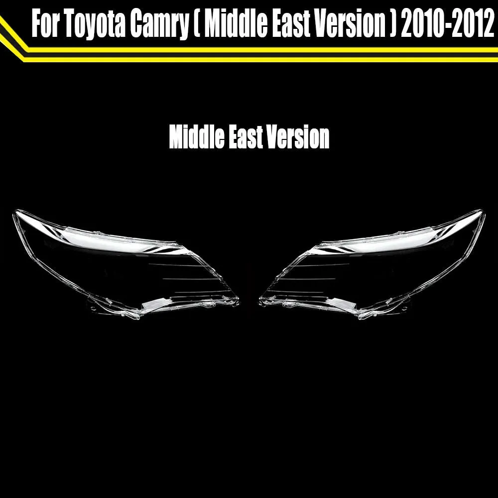 Auto Scheinwerfer Objektiv Abdeckung Transparent Lampenschirm Fall Glas Shell Caps für Toyota Camry (Naher Osten Version) 2010 2011 2012