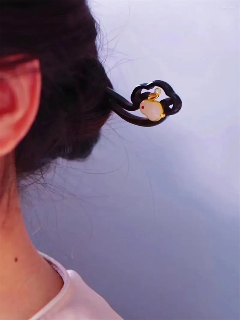 Épingle à cheveux en bois de Style ancien, 1 pièce, bâton à cheveux Simple et moderne, cadeau pour femmes et filles, coiffure Hanfu Cheongsam