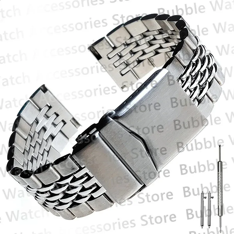 Uhrenbänder 20mm 22mm Perle des Bandes Erweiterte feste Schnalle mit Schnellverschluss-Federsteg-Armband passend für SKX007 Dive 231214