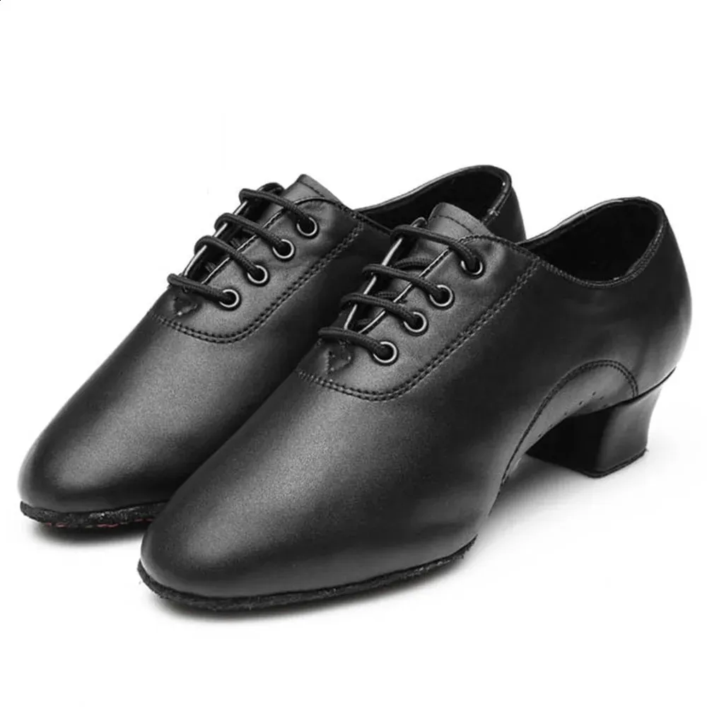 Dress Shoes Men Ballroom Dancing Rozmiar 28 36 Latin Tango Dance Pu skórzane mężczyźni dla dzieci 231214