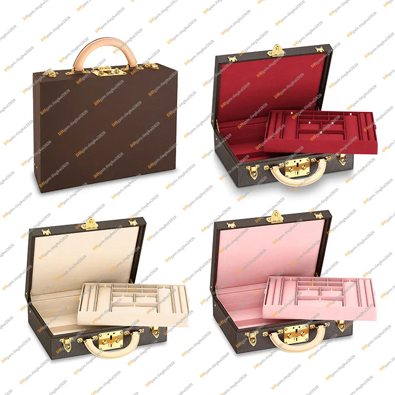 Ladies Fashion Casual Designe Luxury Bag BOITE BIJOUX Jewelry Box Storage Box Cosmetic Case Toiletry Bag TOP Mirror Quality M20076 M20291 Purse