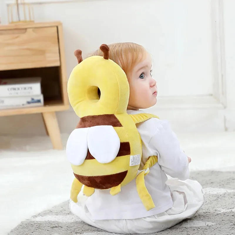 Backpacks Baby Head Protection Pillow Cartoon Infant Anti fall Soft PP Cotton Toddler Children Protective Cushion Safe Care 231215