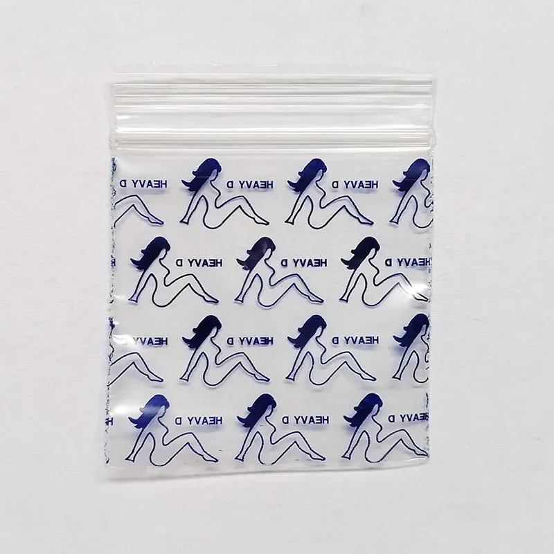 5 X 6 Cm Bags Printing Mini Ploy Bags Storage Bag for Herb Tobacco Self Seal Plastic Poly Zip Lock Bags Ziplock