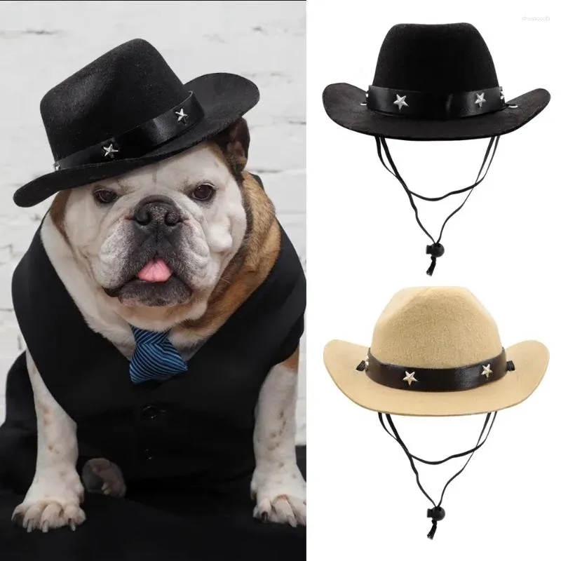 Dog Apparel Sombrero De Vaquero Para Perros Y Gatos Gorros Exteriores Accesorios Mascotas Pitbull A La Moda