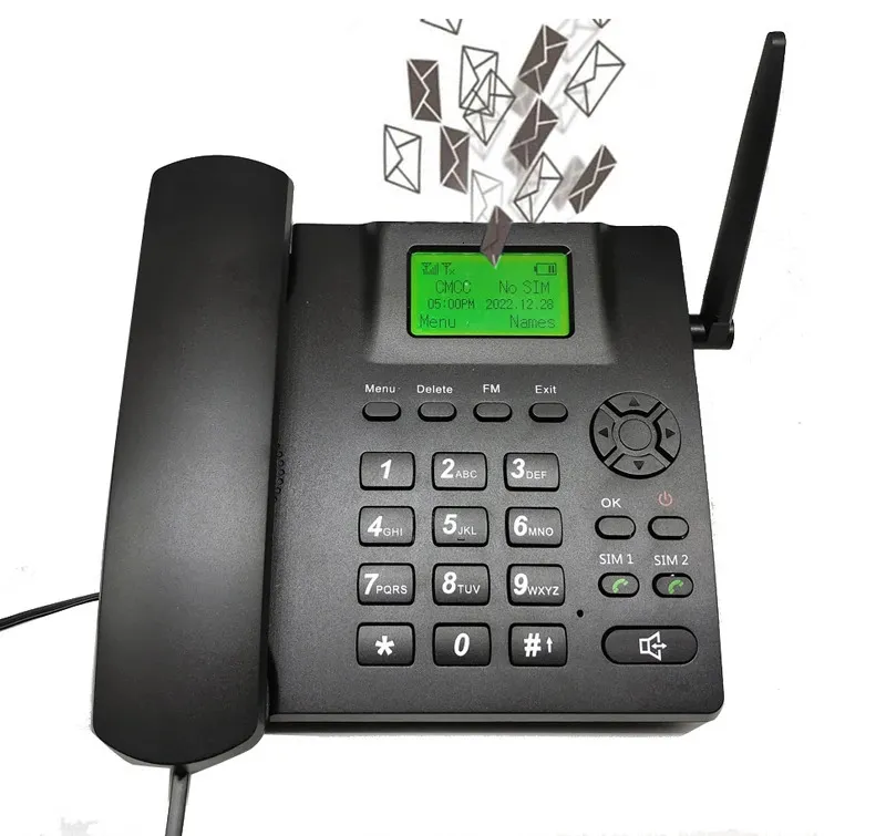 GSM SIM Card Desktop Wireless Phone Home Landline Telephone FM