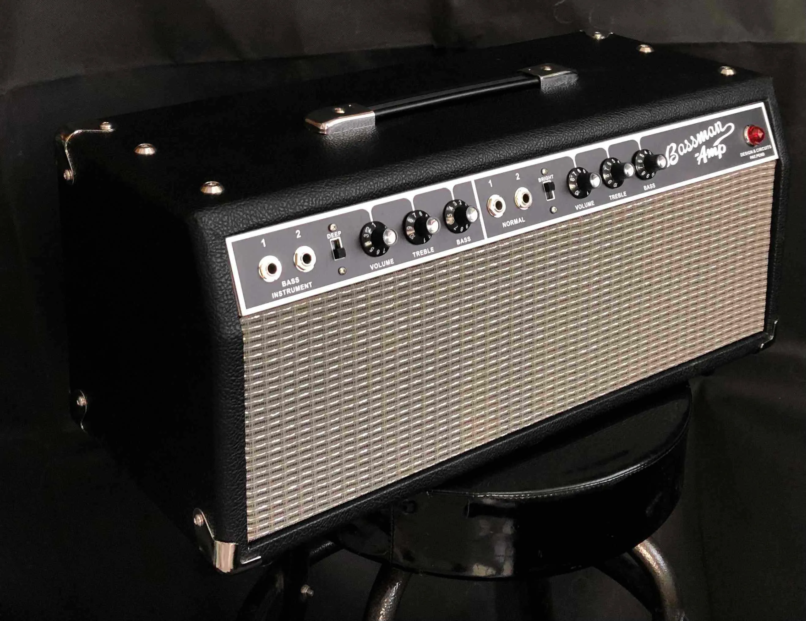 Custom Bassman Blackface 64 Hand Wired Amp Head 50W Tube Guitar