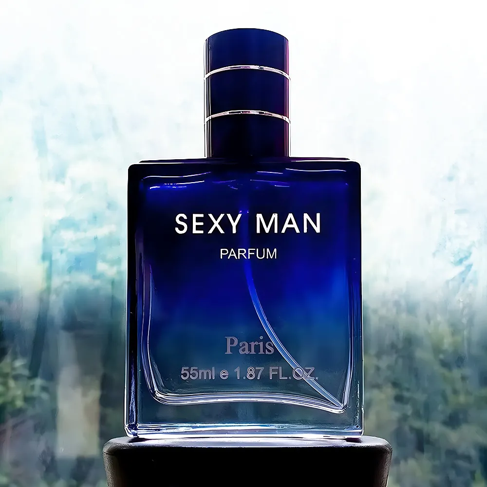 Fragrância engarrafada de luxo Eau Perfume masculino 55ml Fragrância de longa duração Citrus Manly Gentleman Colônia Eau de Toilette Perfume essencial para desodorante