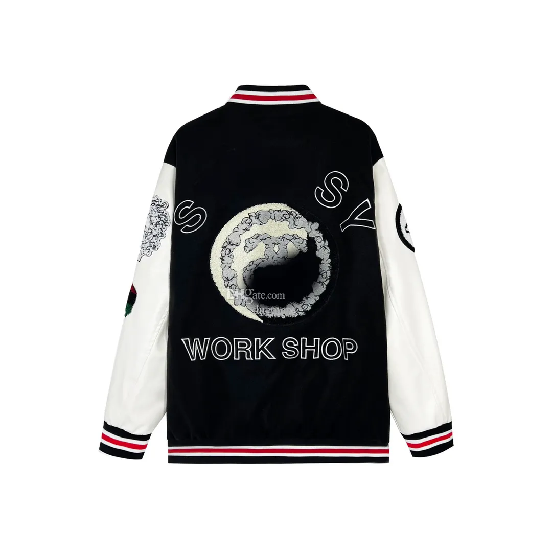 Giacca da uomo Denim Tears Stampa floreale Giacca da baseball Nebbia Cappotto slim Street Hip Hop impilato Giacche Kapok Pullover