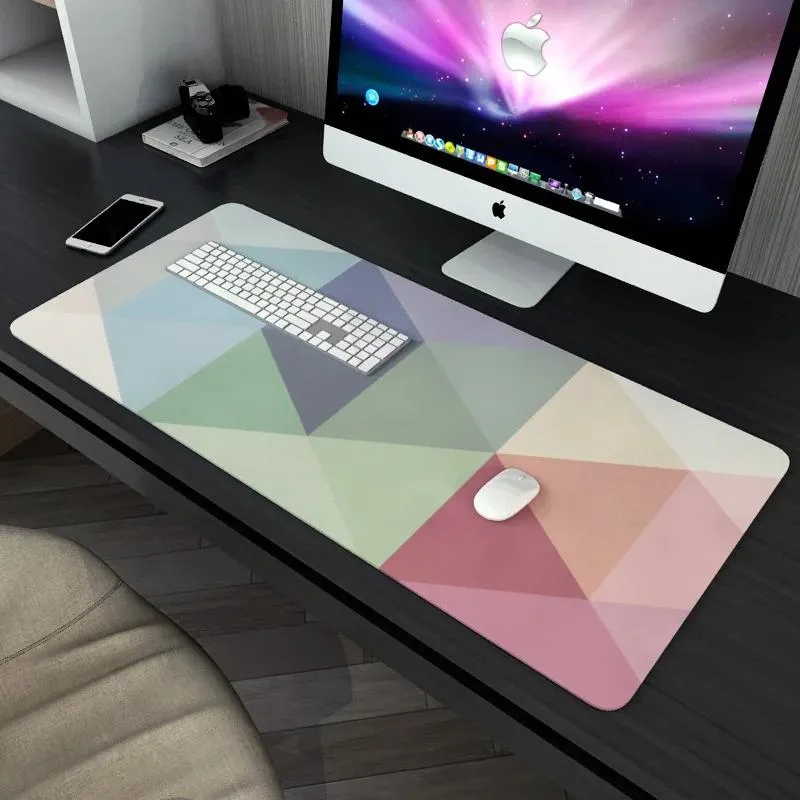 Moderbrädor 80x30 cm XL Lock Edge Gaming Mouse Pad Geometric Mönster Dator Gamer Keyboard Mouse Mat Laptop Cushion Desk Nonslip Mat