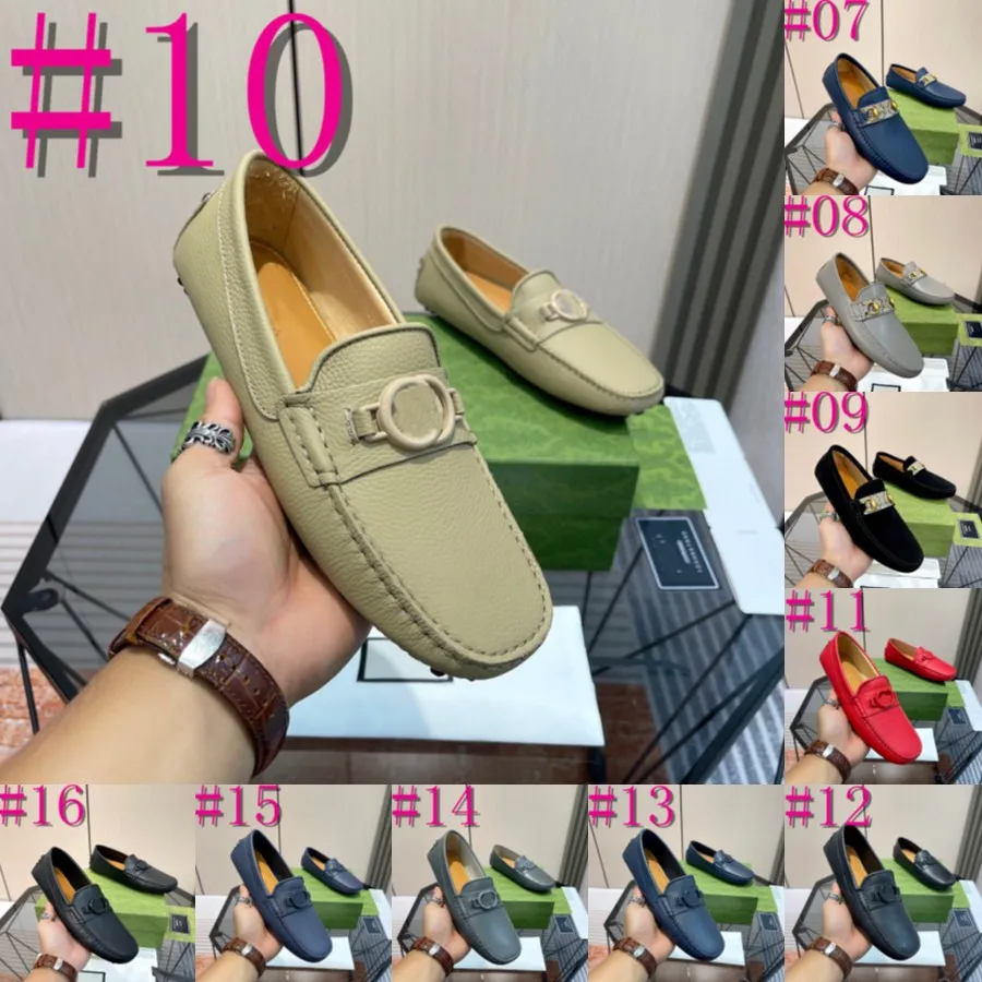 40MODEL Grande Taille 46 Designer Hommes Mocassins Mocassins Souples Haute Qualité Printemps Automne Véritable Chaussures En Cuir Hommes Chaud Appartements Chaussures De Conduite