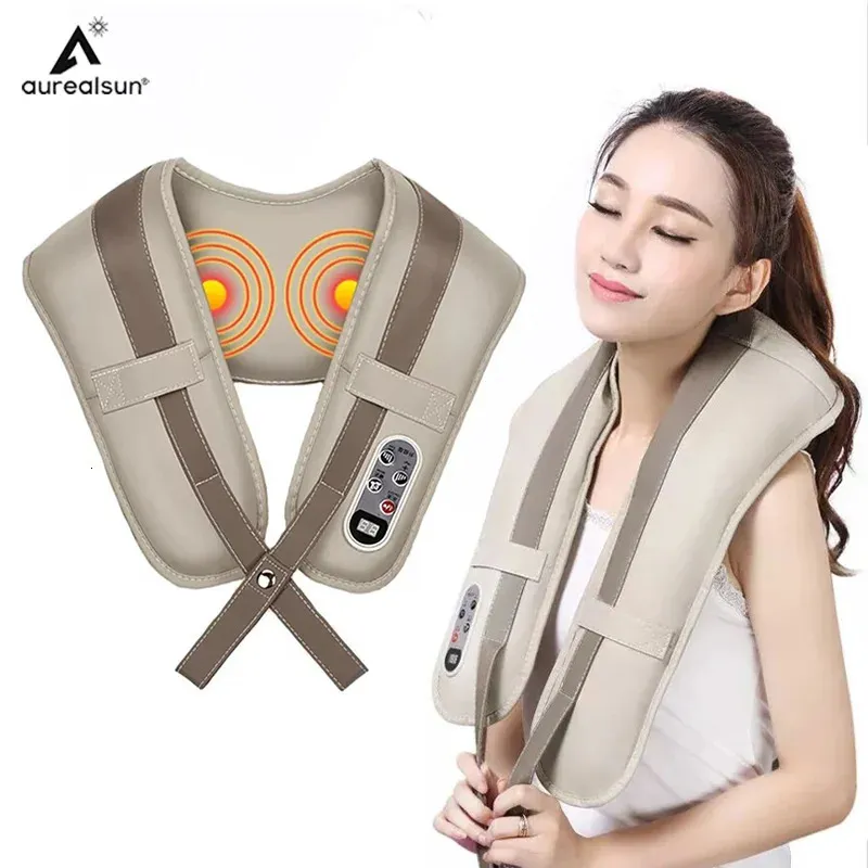 Nekkussens masseren Lichaamsmassage Simulatie Kneden Massager Elektrische schouderdoek Shiatsu Pijnverlichting Gezondheidszorg Massage Corporal Relax 231215