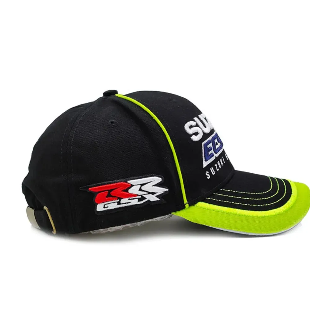 Bola bonés moda design moto gp carro de corrida motocicleta chapéu boné de beisebol algodão bordado para suzuki homem headwear 231215