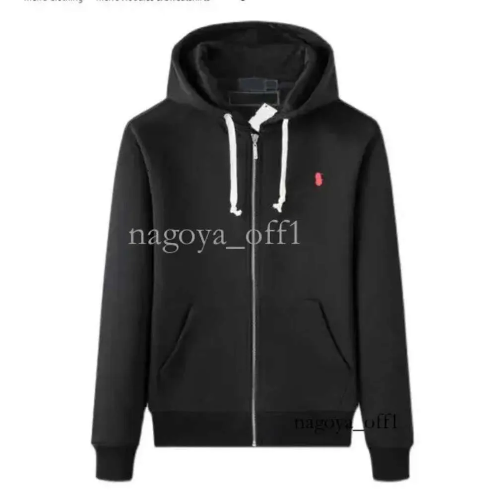 Projektant Polo Ralphs Bluza Męskie Zapip Bluzy Bluzy Projektant mężczyzn Mężczyzn Sweter Zip Half Hoodie Loose Horse Jackets Polo Mens Clothig Top 670