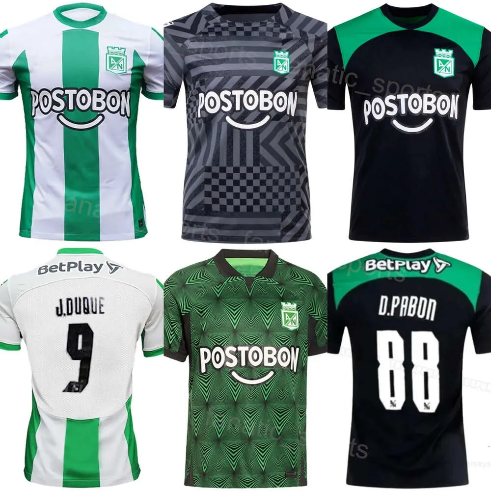 Atletico Nacional 23 24 Soccer 10 Jarlan Barrera Jersey 88 Dorlan Pabon 21 Tomas Angel 20 Danovis Banguero 6 Andres Roman Football Shirt Kits Uniform Club Team