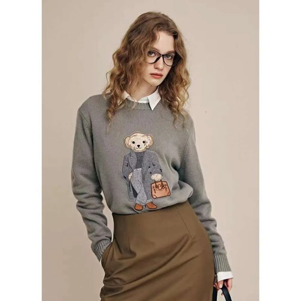 Polo da uomo di design maglione spesso caldo pullover sottile lavorato a maglia Laurens maglioni piccolo cavallo marca top in cotone felpa con orso moda donna12EP