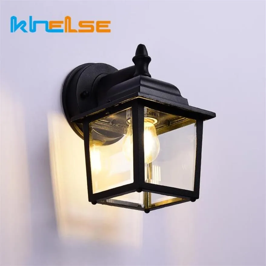 Amerikaanse Antieke LED Outdoor Wandlampen Waterdicht Mount Sconces Tuin Binnenplaats Huis Decor Exterieur Verlichtingsarmaturen Lamps284S