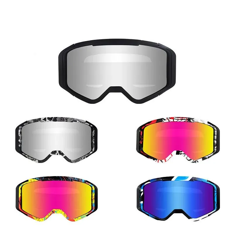 Gözlükler motokros gözlükleri açık offroad maskesi kask gözlük motosiklet kayak spor gözlükleri dirtresistant bisiklet güneş gözlüğü erkek kadın