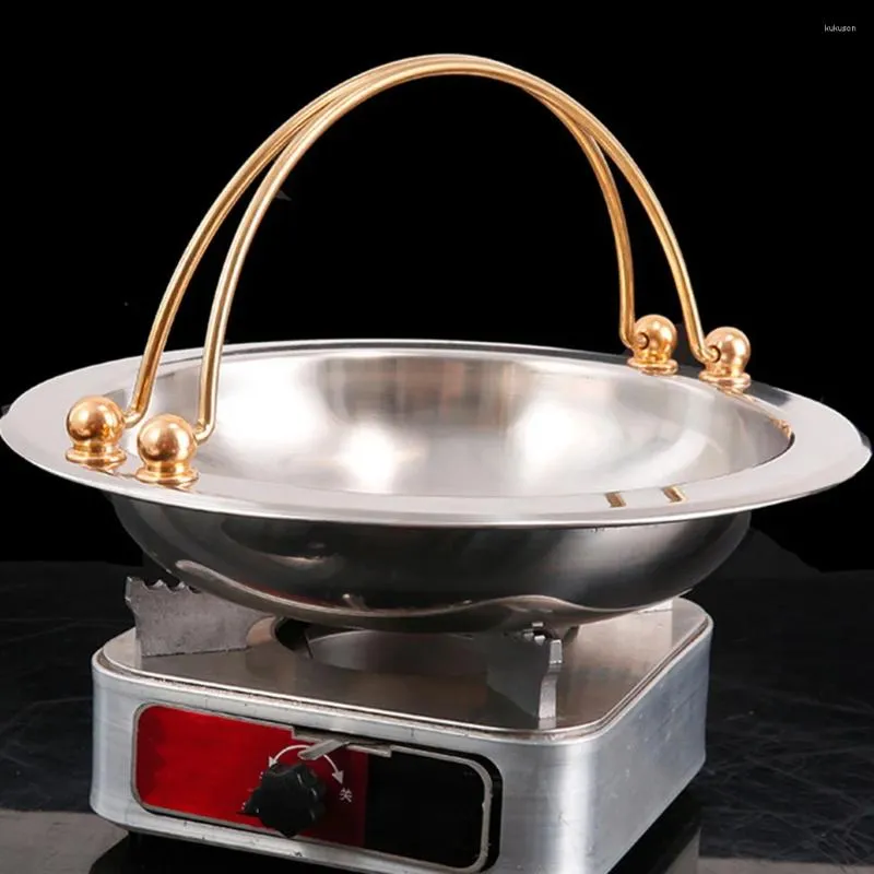 Casseroles Japonais Sukiyaki Petite Casserole Pot Griddle Camping Cuisinière En Acier Inoxydable Friture