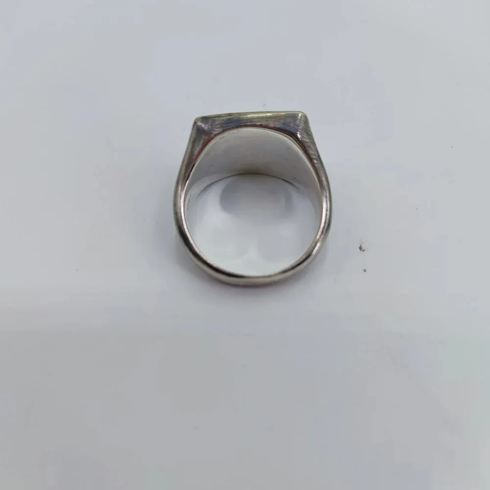Custom Engraved Vintage 925 Sterling Silver Signet Ring