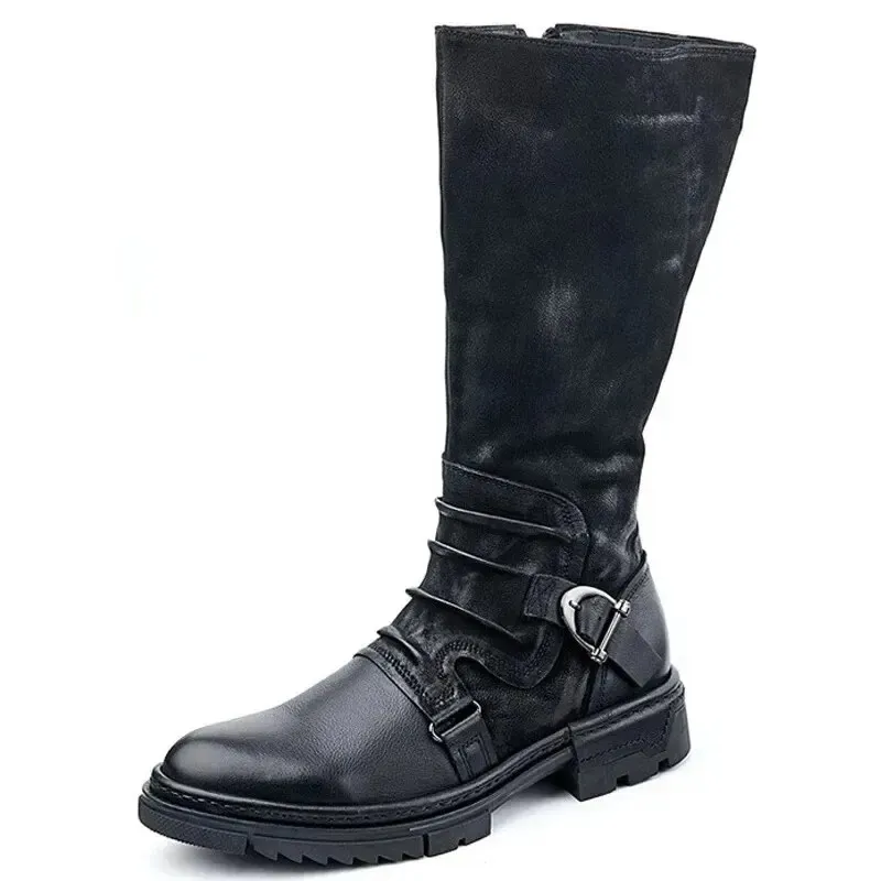 Middeleeuwse PU lederen steampunk laarzen - renaissance larp laarzen schoenen - heren korte rijlaarzen westerse cowboy laarzen schoenen festival LARP schoenen voor cosplay (46 Middeleeuwse PU lederen steampunk laarzen - renaissance larp laarzen schoenen - heren korte rijlaarzen westerse cowboy laarzen schoenen festival LARP schoenen voor cosplay (46