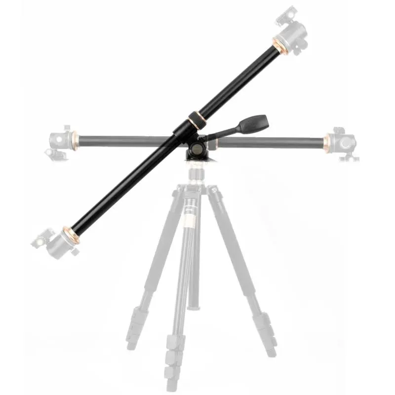 Accessories 61cm/24" Tripod Boom Cross Extension Arm Horizontal Rod Camera Mount Rotatable MultiAngle Center Column Tripod Tube Accessory