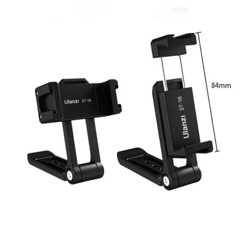 Tillbehör Ulanzi Foldbar Mini Phone Tripode Mount Adapter Vertikal 360 Rotation Vlog stativ Stand för iPhone x 8 7 Samsung S8 7 Redmi