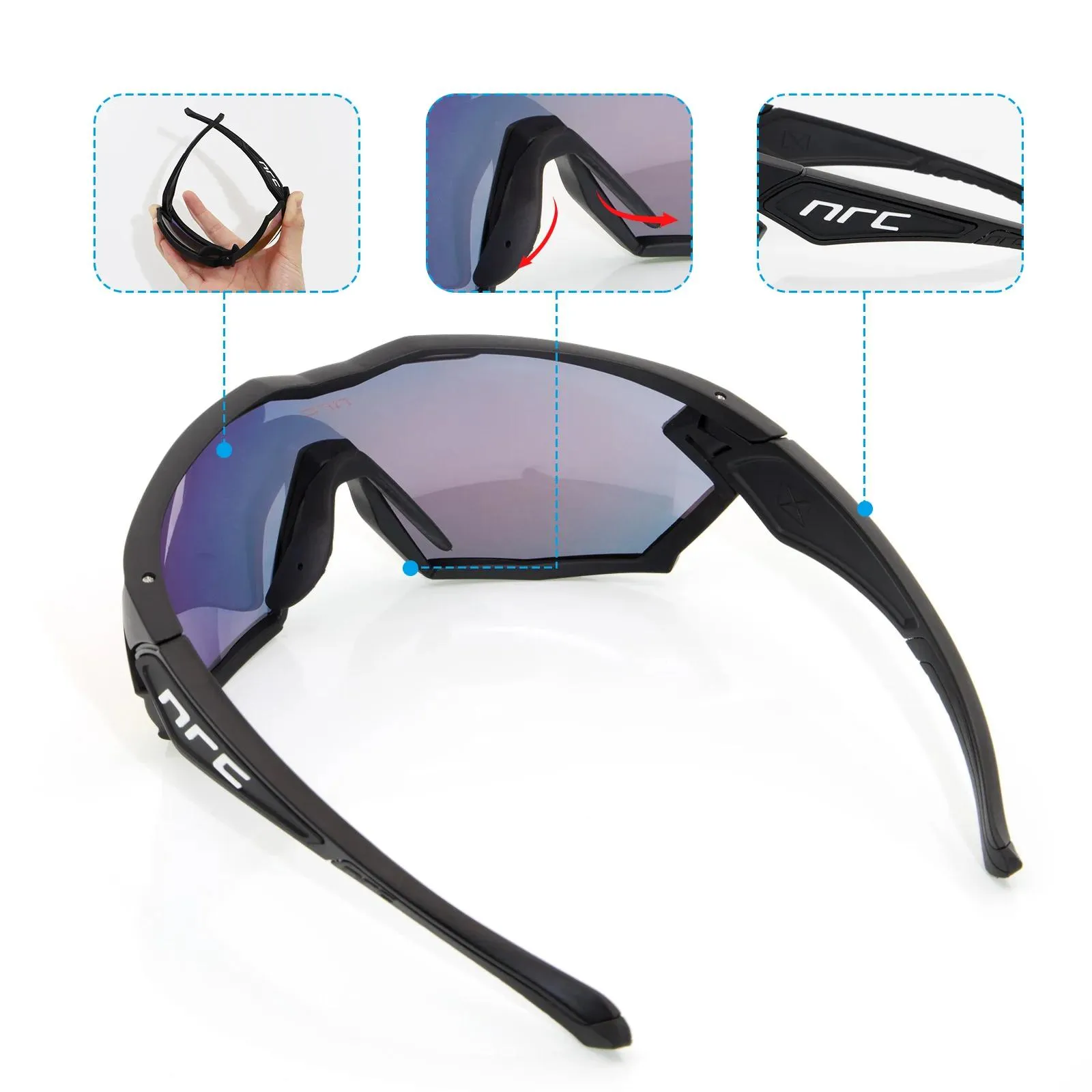 Eyewears 2021 NRC PRide Photochromic Cycling Glasses Man Mountain Bike  Bicycle Women Sport Sunglasses MTB Cycling Eyewear Goggles From Quzmj,  $18.76