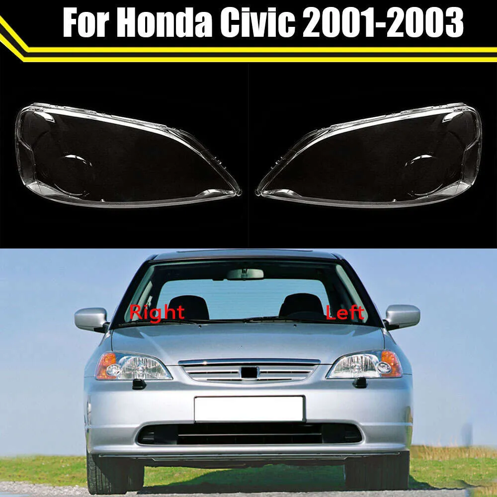 Automobile lewy prawy reflektor osłony obiektywu dla Honda Civic 2001 2002 2003 Cover Cover Cover Wymienna powłoka samochodowa