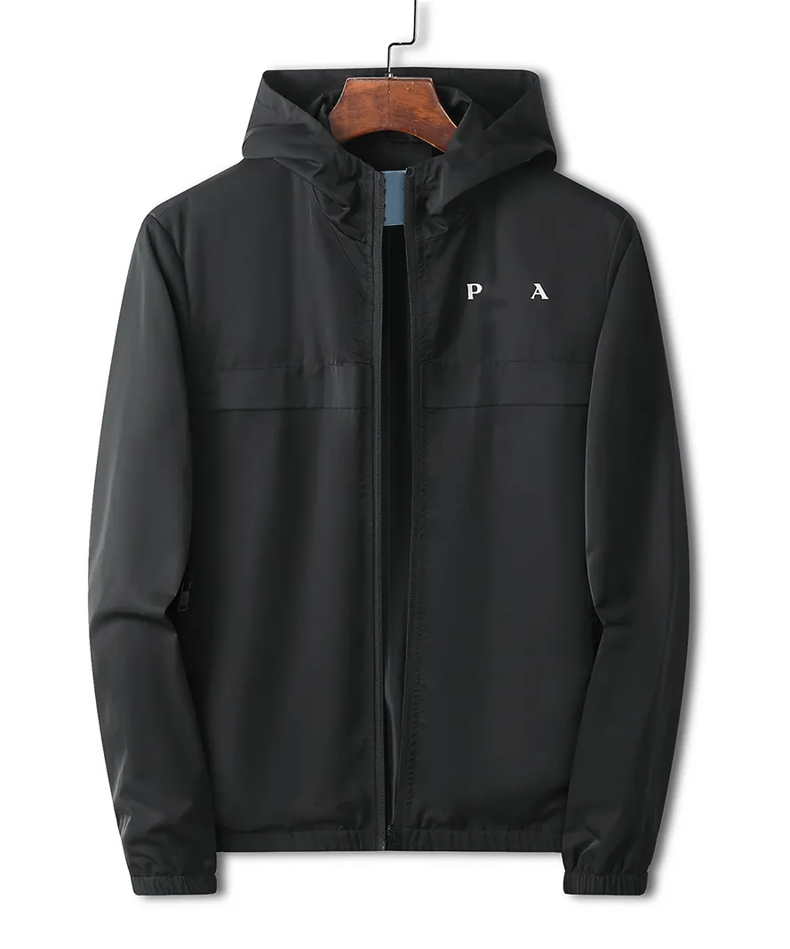 Мужская куртка дизайнерская с капюшоном из высокотехнологичного нейлона водонепроницаемая куртка на молнии высококачественная легкая спортивная мужская куртка на открытом воздухе