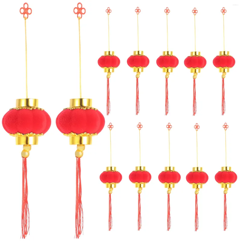 Tuindecoraties 30 stuks kleine lantaarndecors bonsailantaarns buiten decoratieve hangende hangers Chinese feestelijke bruiloft