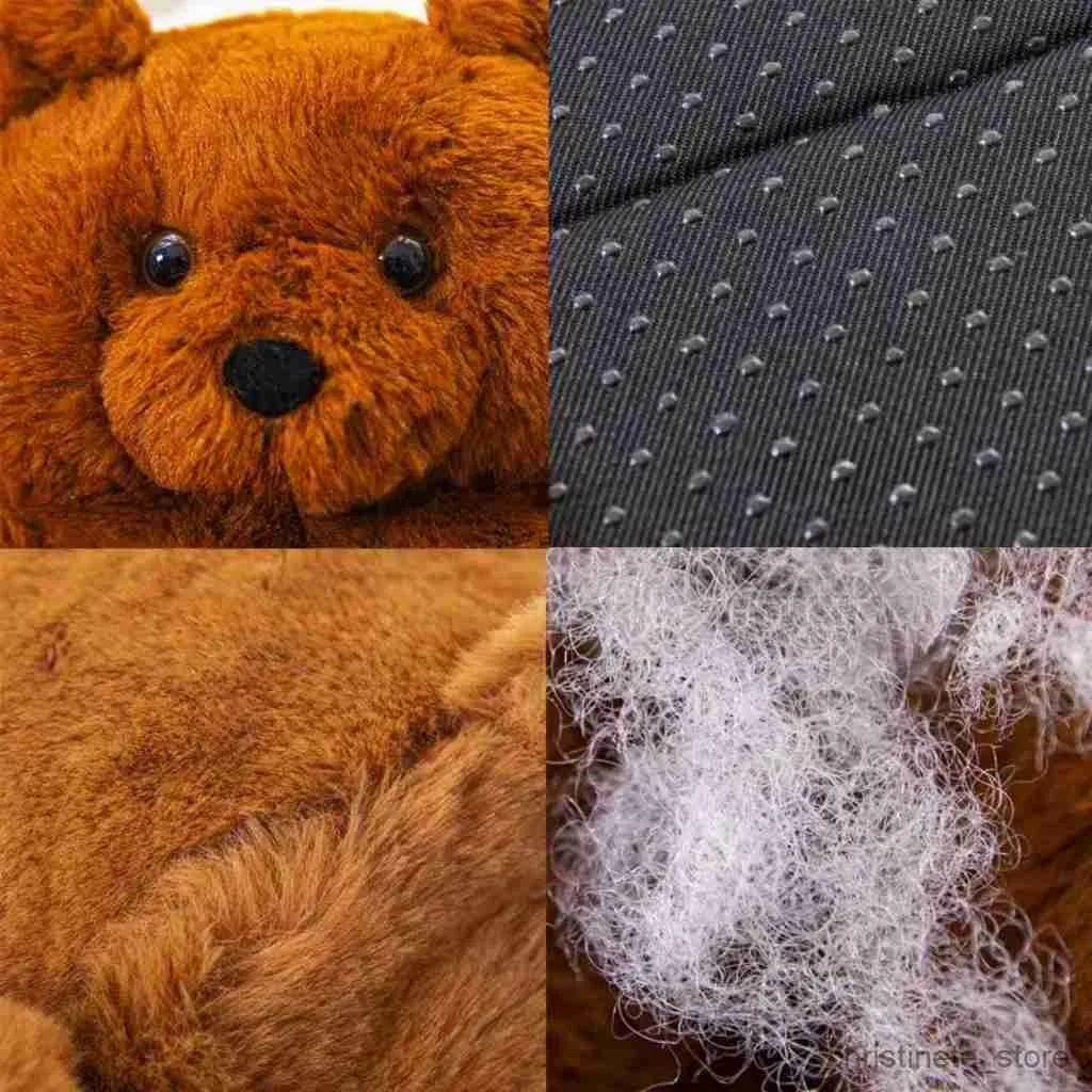 Pantofola invernale distintiva carina peluche pantofole animali bambini confortevole divertimento cartone animato addensato calore cotone grande orso scarpe da casa per interni R231216