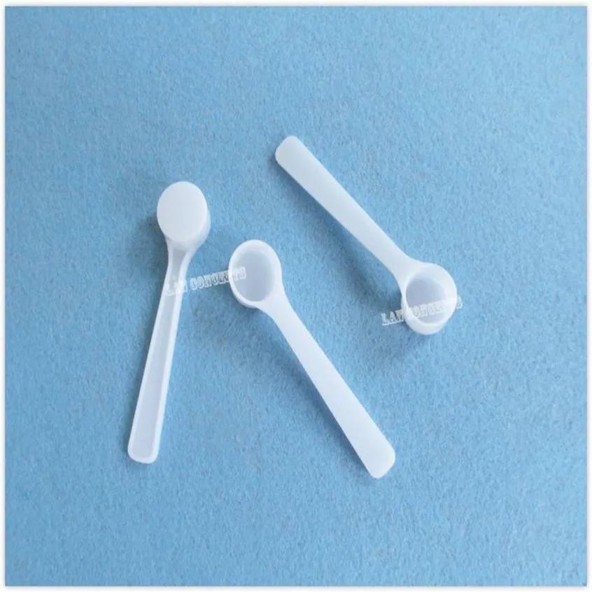 0 5g gramme 1ML cuillère en plastique PP cuillère outil de mesure pour lait médical liquide en poudre - 200pcs / lot OP1002291E