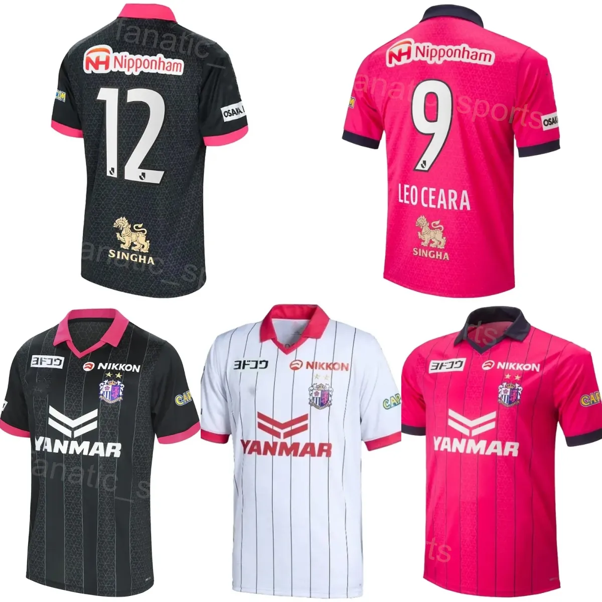 Cerezo Osaka 23 24 Calcio 25 Maglie Hiroaki Okuno 8 Shinji Kagawa 11 Jordy Croux 19 Hirotaka Tameda 9 Leo Pereira 7 Satoki Uejo Maglia da calcio Kit Uniforme Club Team