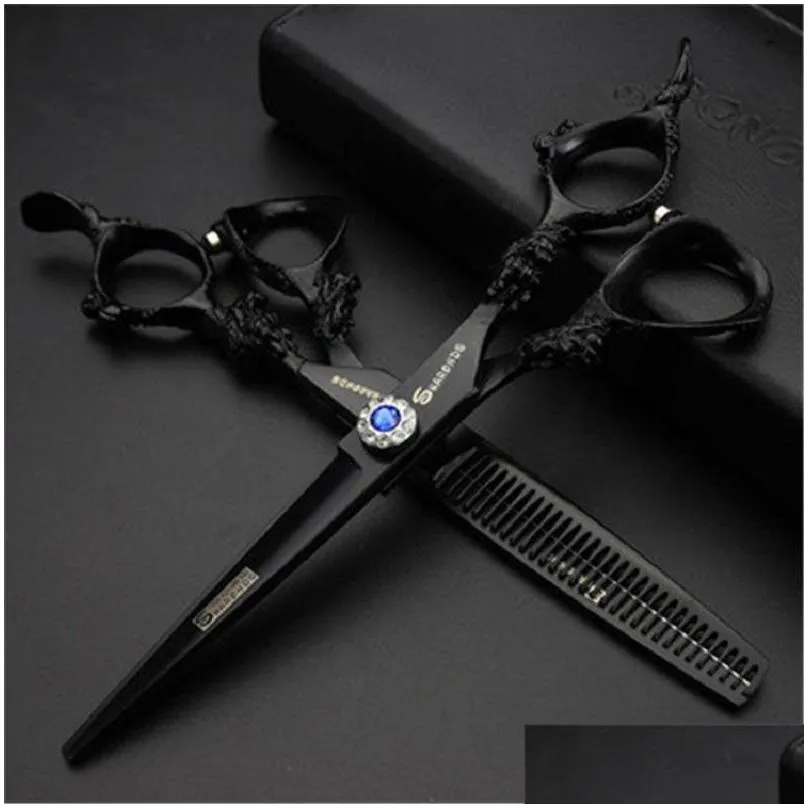 japan original 6.0 professional hairdressing scissors barber set hair cutting shears scissor haircut