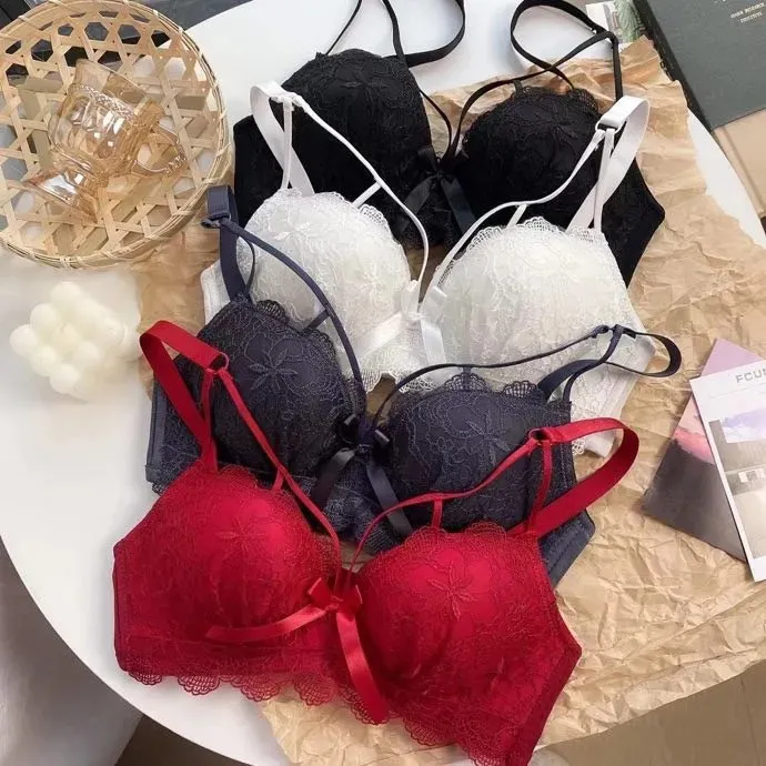 sexy plus size lingerie canada Sexy Lace Adjustable bra and panties online with Small Breasts