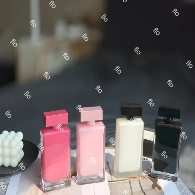 Luxury Woman Narciso Fragance Musc Noir 100ml 3.4 FL.Oz Eau de Parfum Spray Longing olor largo edp Sweet Floral Scents Perfumes Mujeres Resaje de regalo de colonia